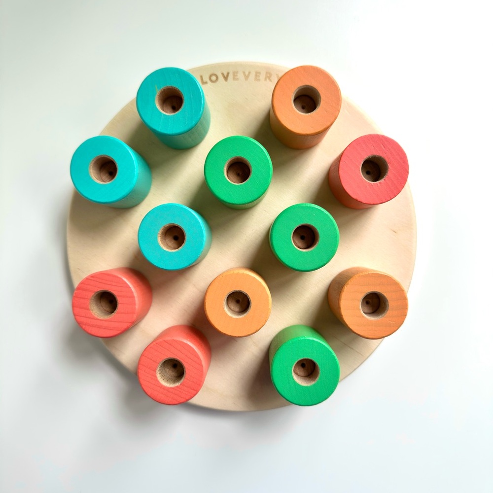 Lovevery Wooden Stacking Peg Board